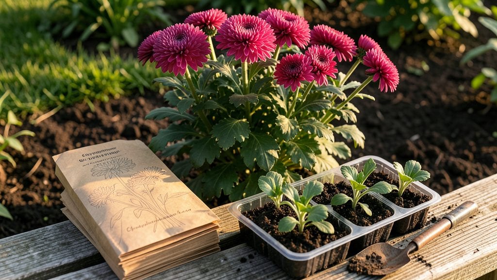 Garden Chrysanthemum Seeds: Cold-Prepared Blooms in 3 Months