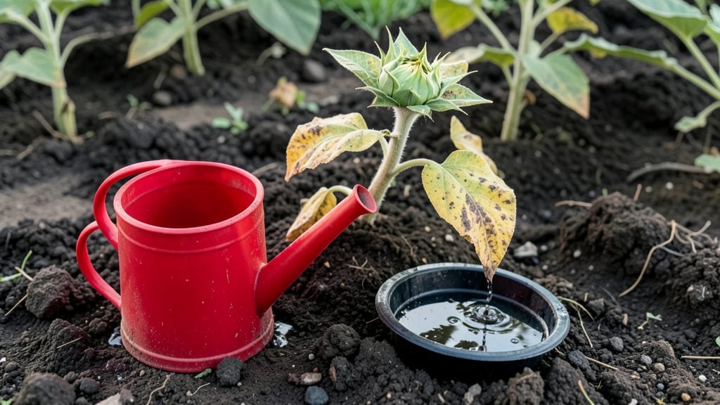 Overwatered Sunflower Seedling: Fix Yellowing Leaves and Save Your Plant