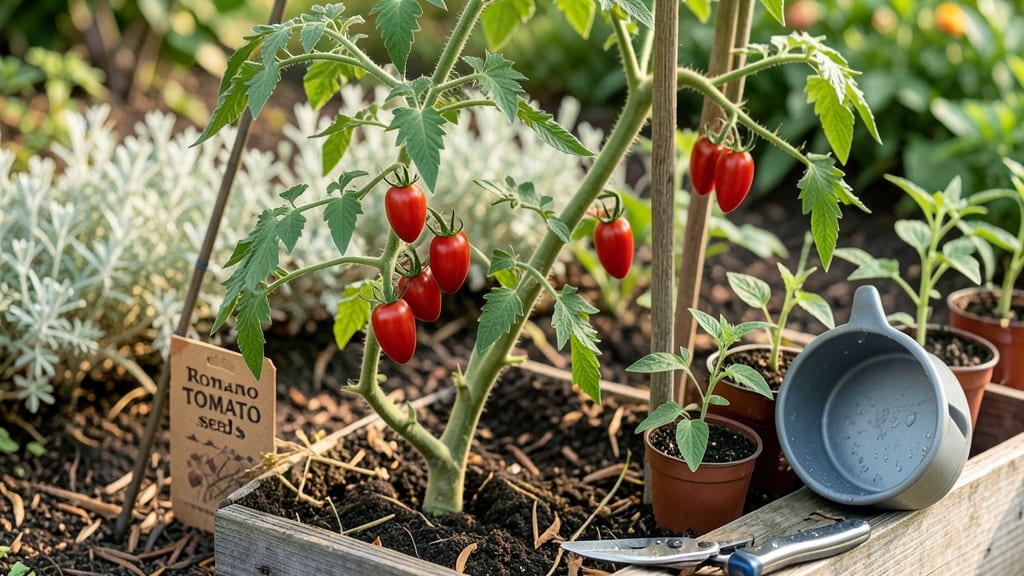 Romano Tomato Seeds: Layered Moisture Trick for Bursting Blooms