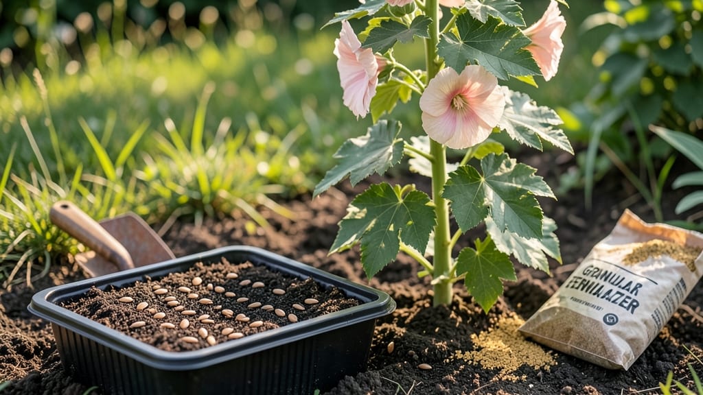 Sowing Hollyhock Seeds: Cold Moisture Trick for 90% Germination Rates